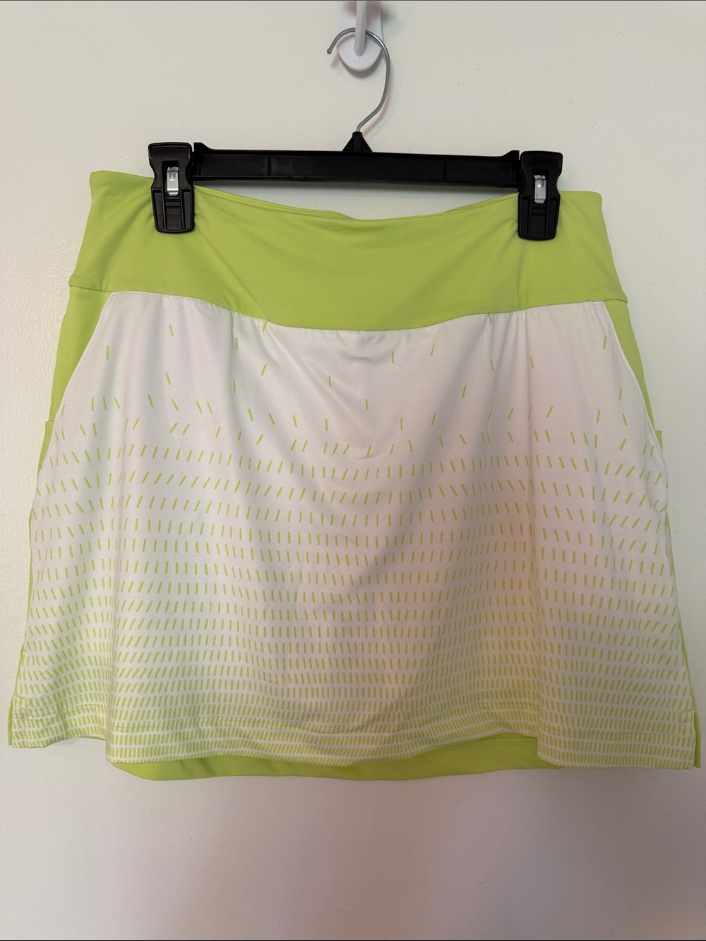 adidas Pulse Lime Gradient 16" Golf Tennis Skort Skirt Size Medium